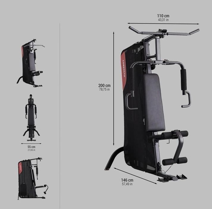 Equipamentos de Ginásio – Passadeira BEHUMAX + Home Gym CORENGTH