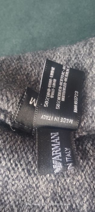 Obniżka.Dizajnerska czapka Emporio Armani