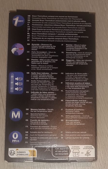 Braun termometr do ucha