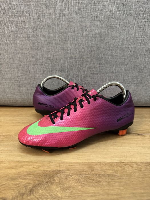 Nike Mercurial Veloce FG Purple Green 2012 Soccer Boots size 40,5 buty sportowe korki