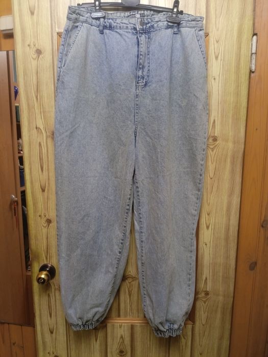 Стильные джинсы джоггеры батал оверсайз 52-56р