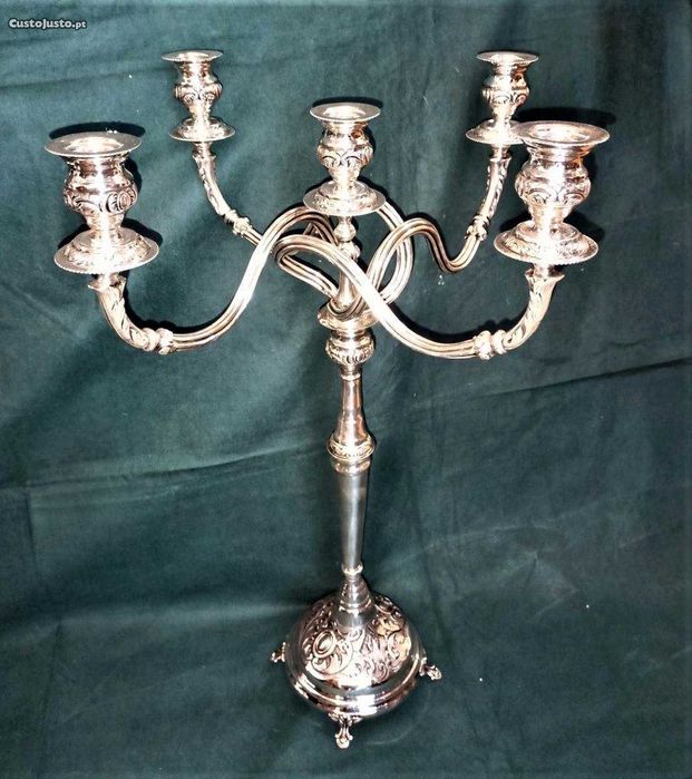 Par Candelabros Prata