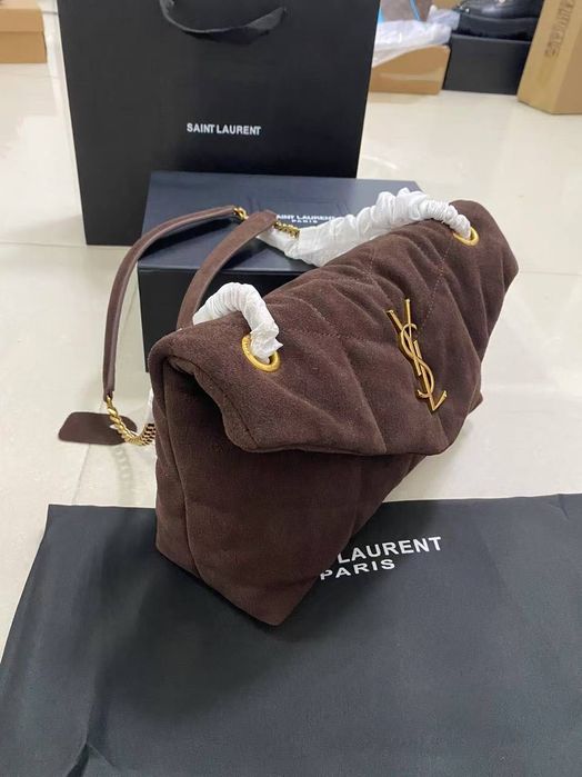 Torebka YSL!  Zamsza naturalna! Od RĘKI 29x17