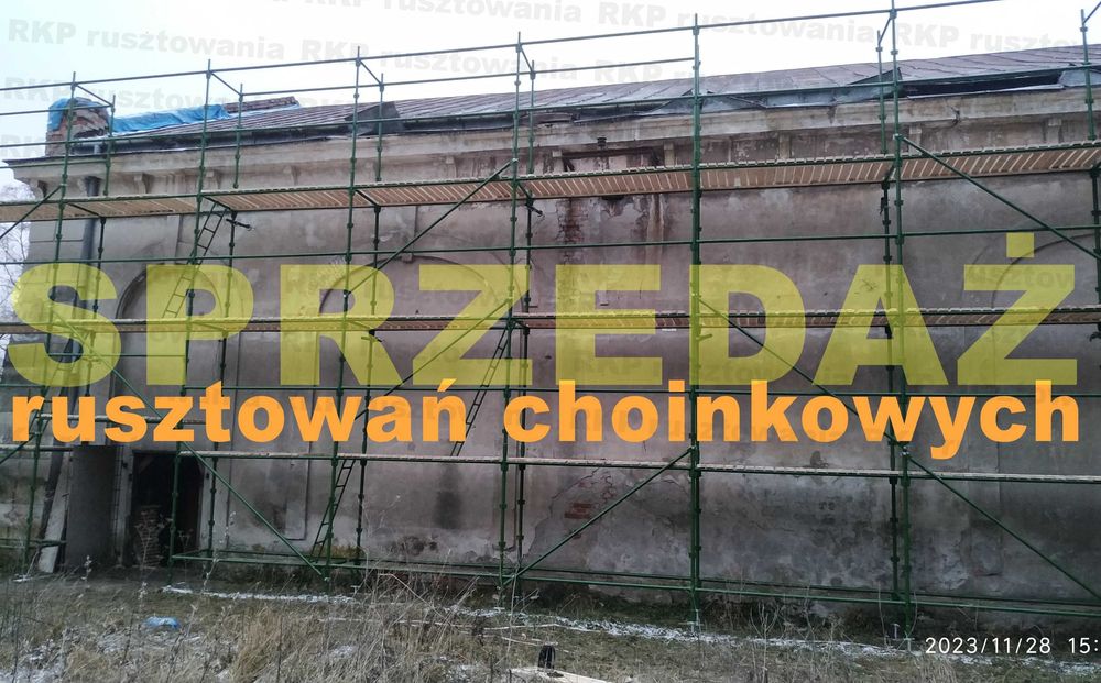 Rusztowanie choinkowe klinowe, 100m2, Dostawa pod adres cała Polska