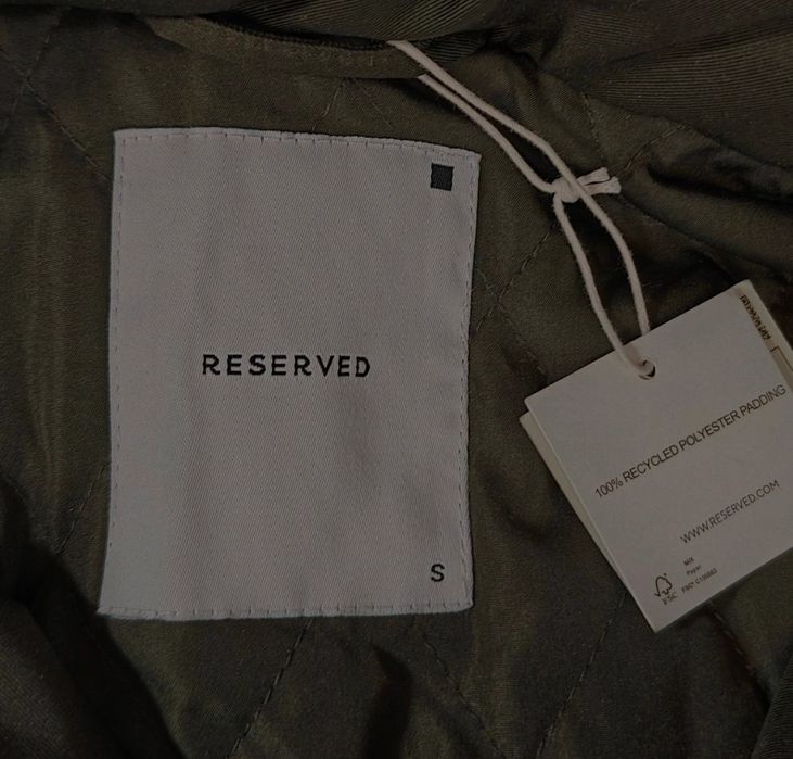Ciemnozielona kurtka męska Reserved S - field jacket - kieszenie Nowa
