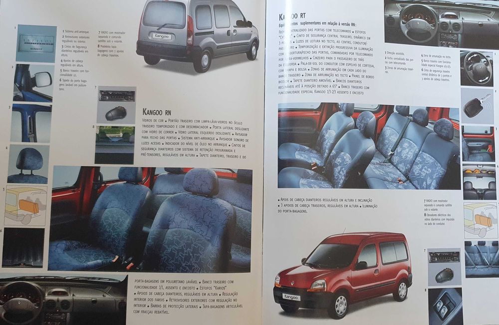 2 Catálogos automóvel Renault Kangoo e Kangoo Express