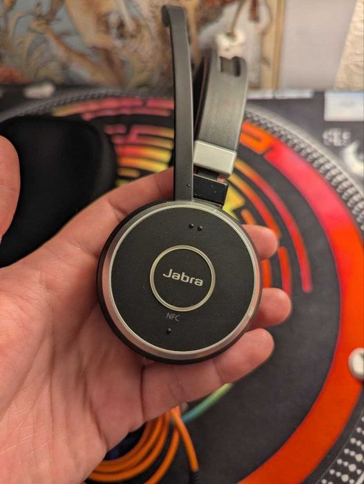 Повний комплект: Jabra Evolve 65 бездротова (адаптер+кабель+чохол)