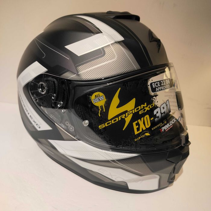 Capacete Scorpion Exo-391 integral leve mota scooter novo