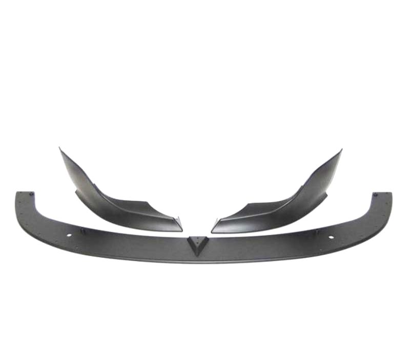 SPOILER LIP FRONTAL BMW E60 E61 03-10 LOOK M TECH II PRETO + SPLITTERS
