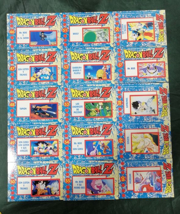 Cartas dbz Dragon Ball Z  2 série estado rigorosamente novo  cada 0,75