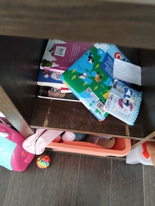 Conjunto de secretária e estante e módulo