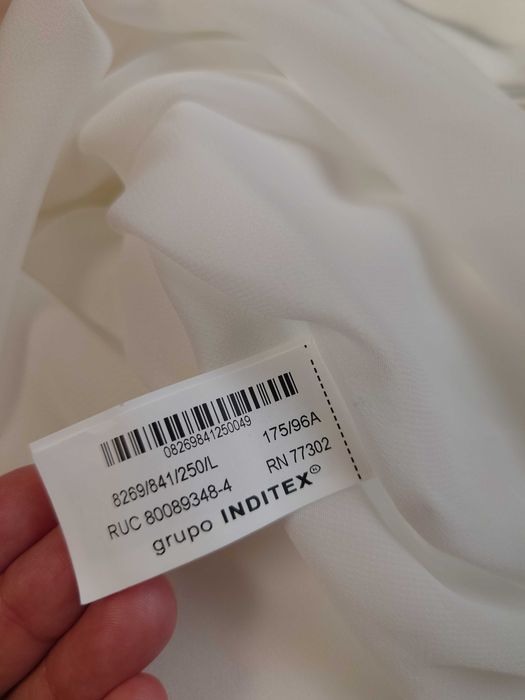 Białe koronkowe body Zara XS