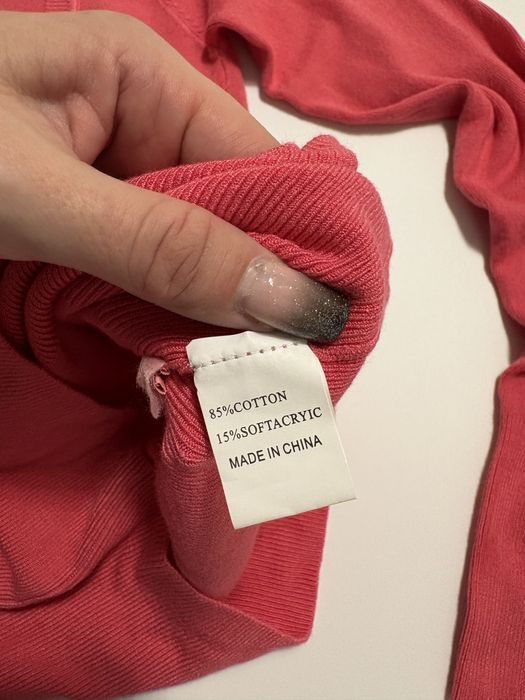 Kardigan sweterek damski bawelniany miecutki przyjemny elegancki S