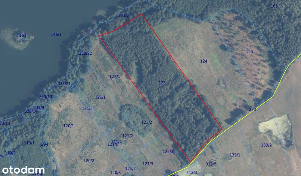 Działka rolno-leśna nad Jeziorem Drawsko