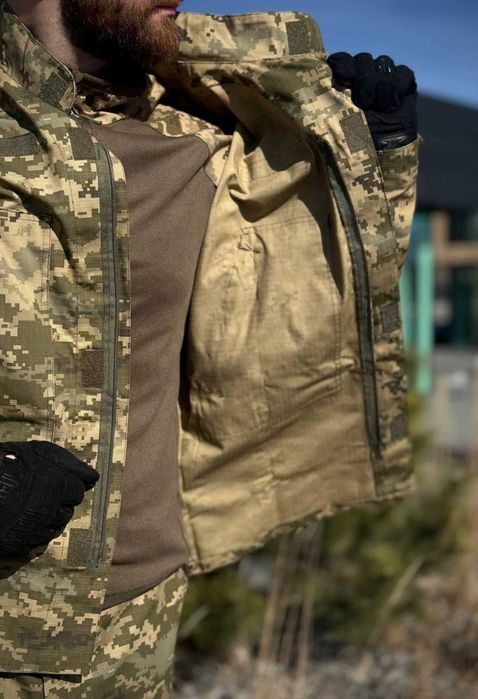 Тактическая форма полевая пиксель рип стоп армейский уставной костюм