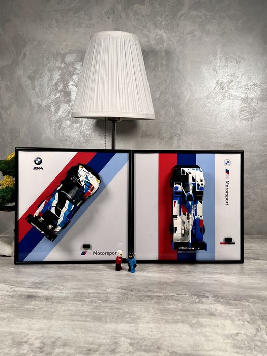 2 Рамки для Lego speed champions BMW M4 GT3 і BMW M Hybrid V8 76922