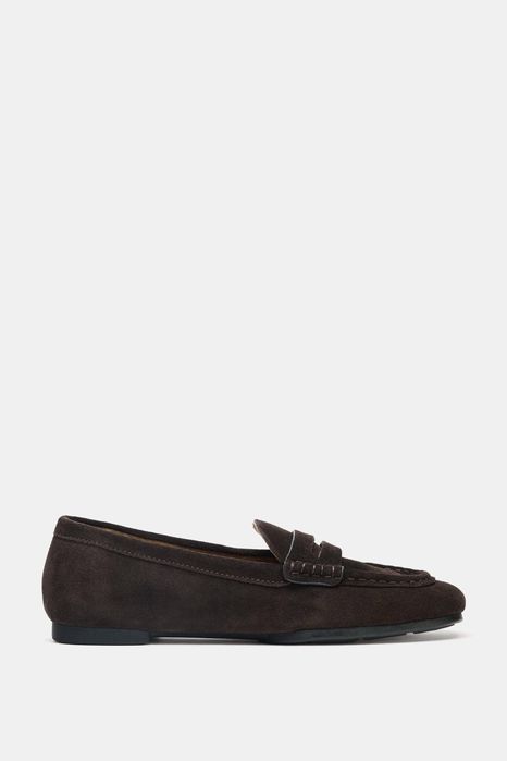 Замшеві лофери Zara