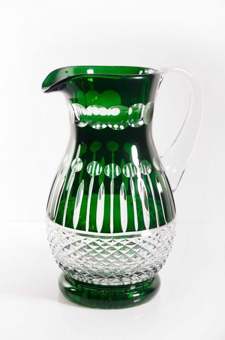 Dzbanek kryształowy Nowy 1.3L piekny dekor Green