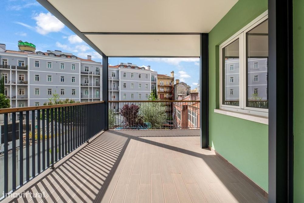 Apartamento T3 com jardim, Marquês de Pombal, Lisboa