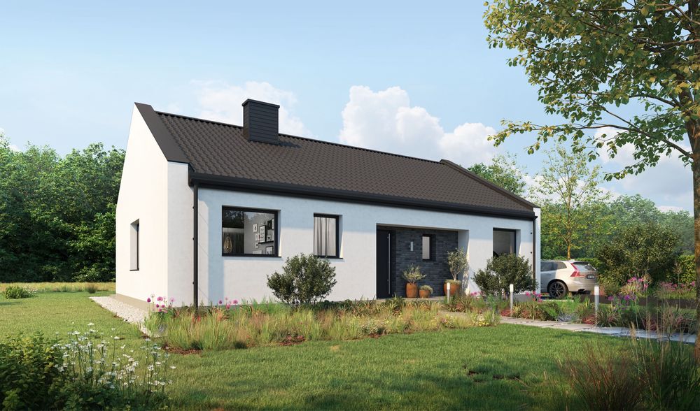 Dom jednorodzinny 87m2 z działką o pow. 850m2 Dobroń ul.Sportowa