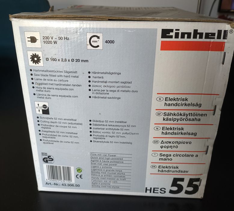 Serra circular manual elétrica