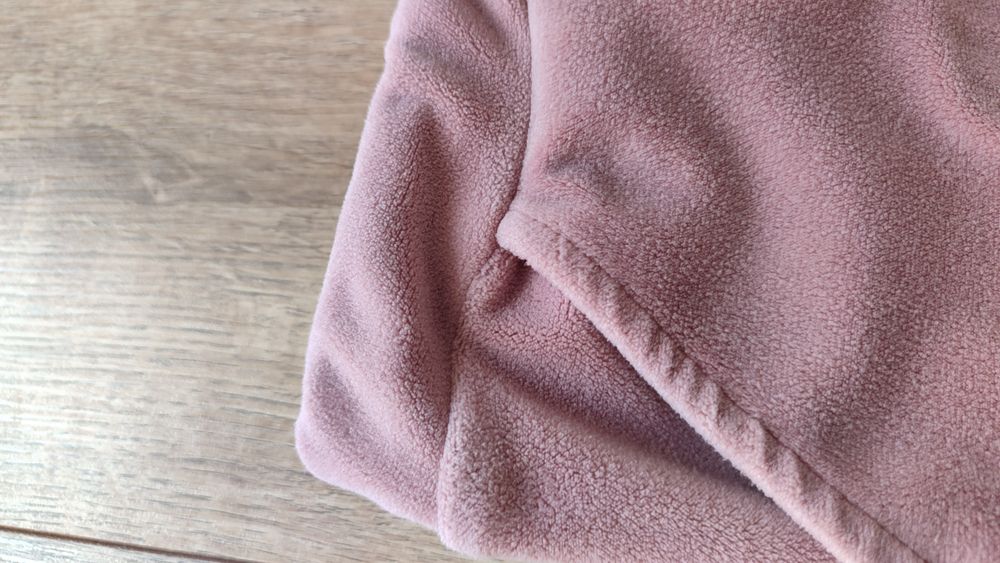 Spodnie welurowe dresowe brudny róż 116 Dream Dress pluszowe