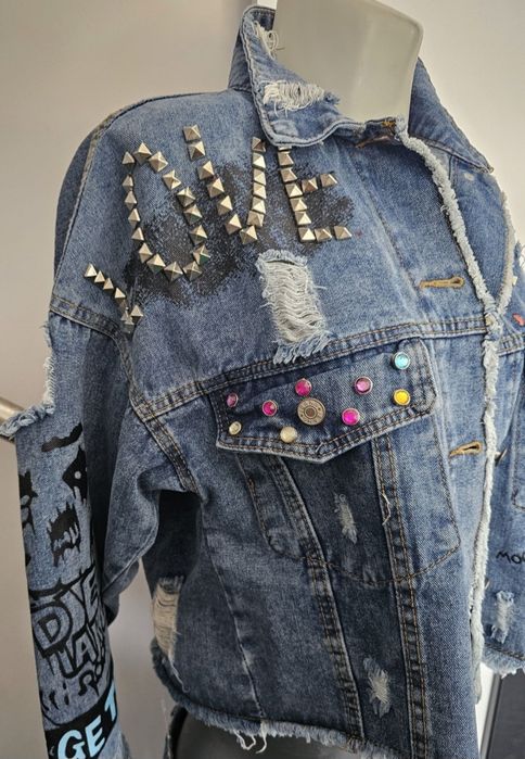 Nowa katana kurtka damska jeans L/XL