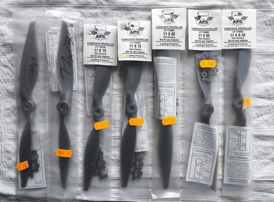śmigła modelarskie rc do elektrycznych silników