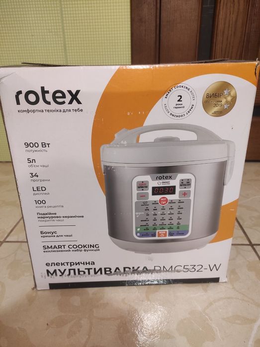 34 програми мультиварка Rotex RMC532-W нова