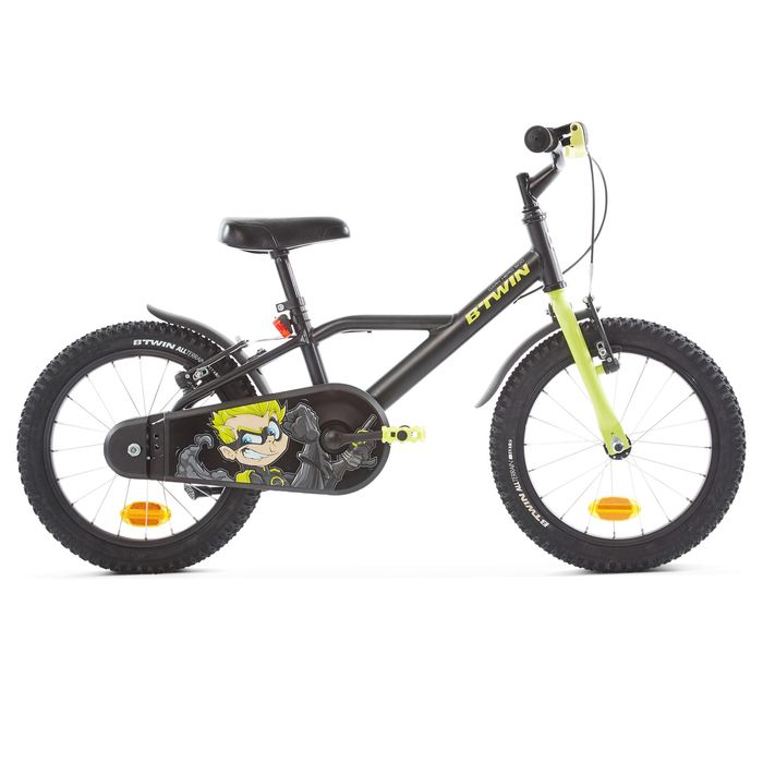BICICLETA DE CRIANÇA 4-6 ANOS 500 DARK HERO 16 POLEGADAS