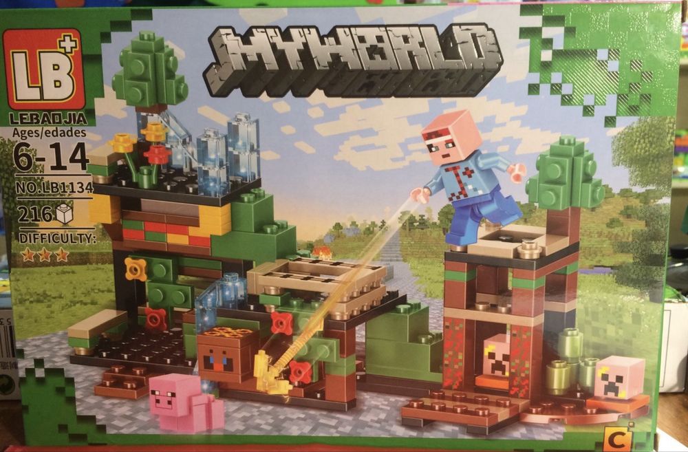 Конструктор Minecraft 206, 211 дет. 6-14 лет