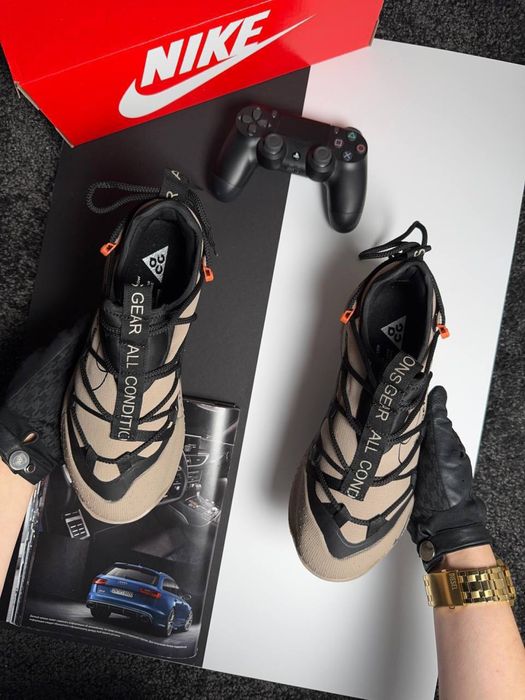 Чоловічі кросівки найк антарктік Nike ACG Terra Antarktik Low GTX Beige Black [41-45]