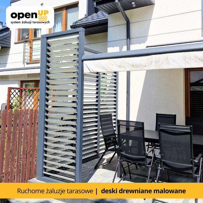 Żaluzje tarasowe drewniane Malowane