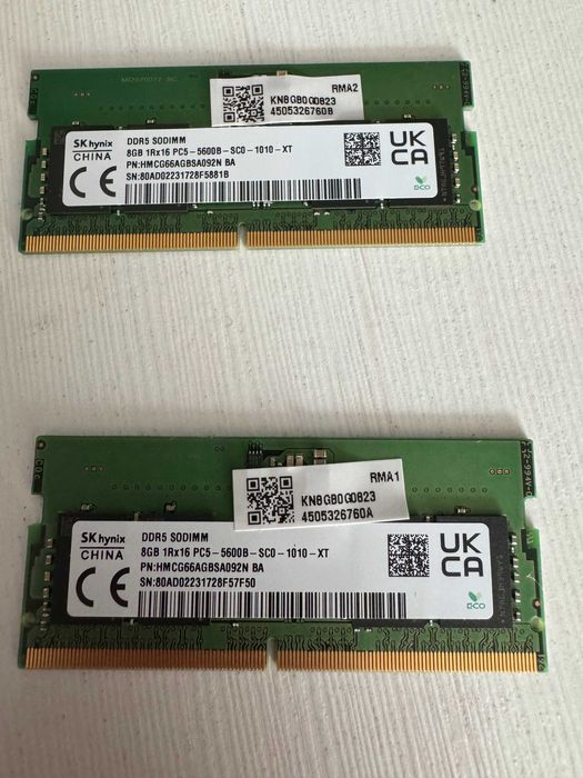 Pamięć Ram DDR 5 2 X 8 GB 5600Mhz