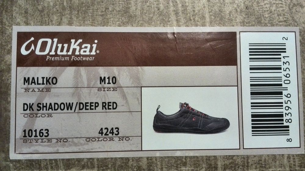 Кросівки анатомічні OluKai Maliko 42 р.в коробці