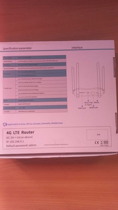 Універсальний стаціонарний 4G роутер  Київстар, Vodafone, Lifecell