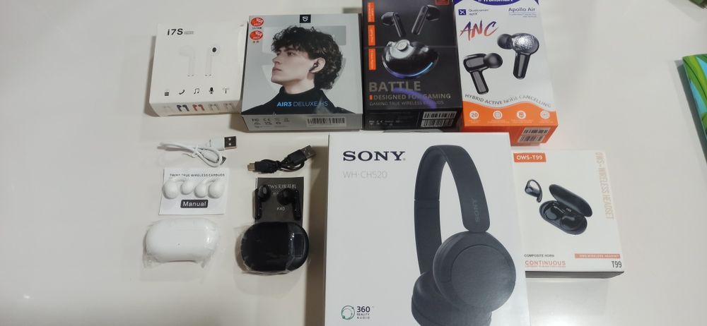 Headphones, várias marcas e modelos