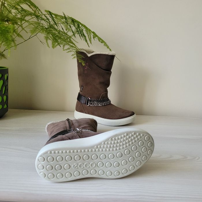 Чобітки шкіряні зимові Оригінал Ecco S7 Teen рр.27