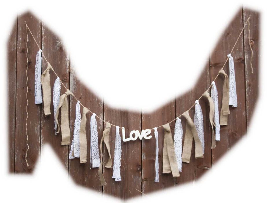 Girlanda ślubna weselna na ślub sale sesja styl boho rustykalna LOVE