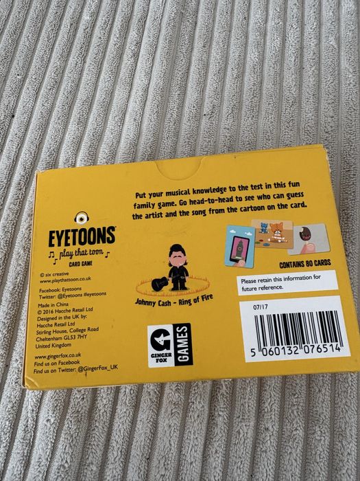 Eyetoons, gra karciana
