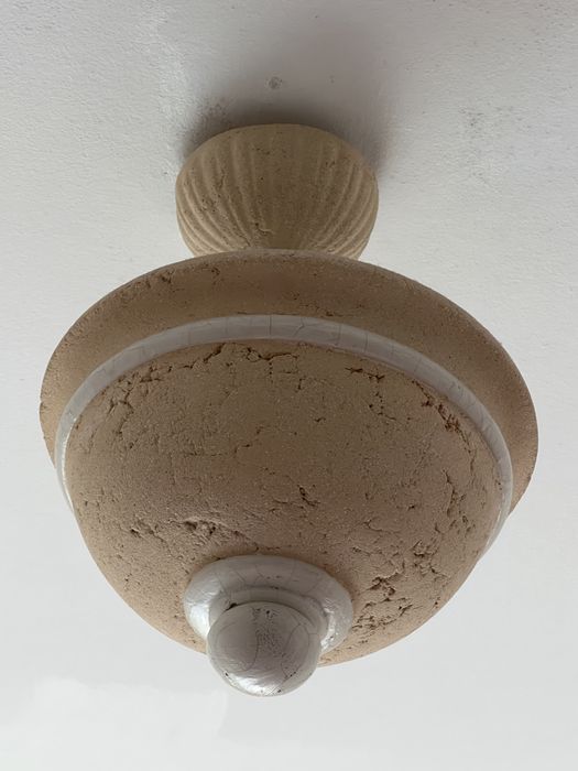Candeeiro Plafond de tecto em terracota e craquelê