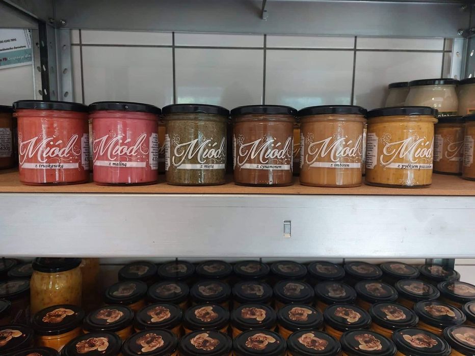 "Miód kołobrzeski" wielokwiatowy kremowany z imbirem 430g