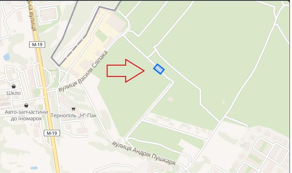 Ділянка в. Микулинецька під житло або бізнес