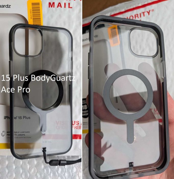 з США Преміум Якісні Zagg для iPhone 15 Plus / Pro BodyGuardz ace pro