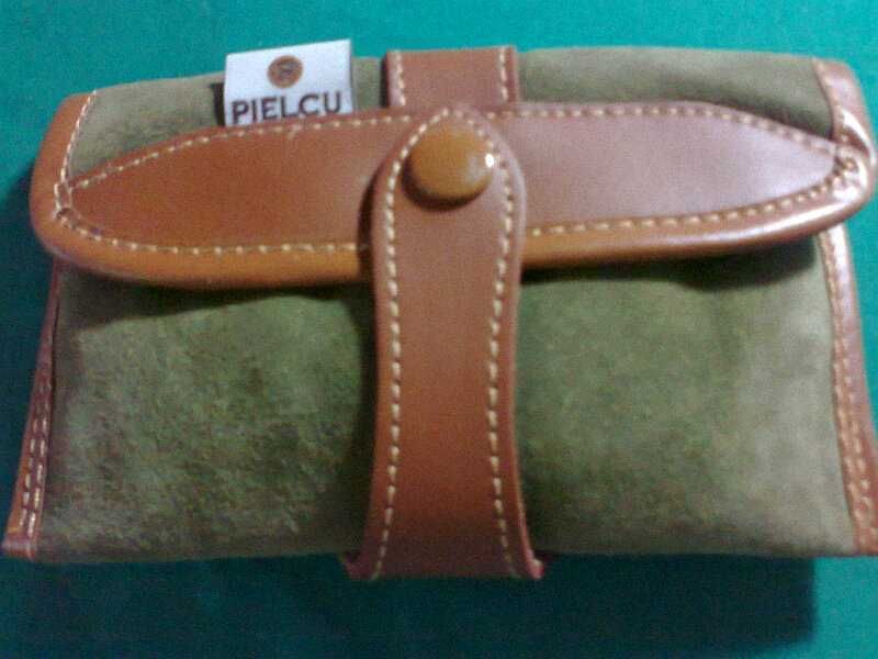 Bolsa Cartucheira para 10 munições de caça grossa, 100% pele - NOVA