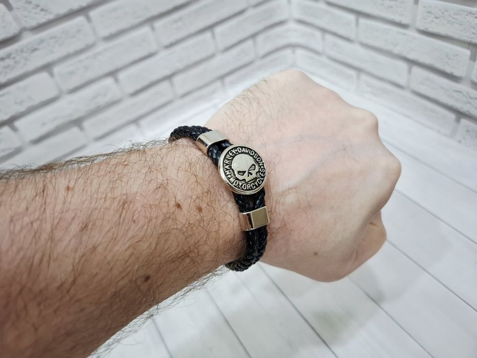 Металевий браслет Harley Davidson магнітна застібка HD