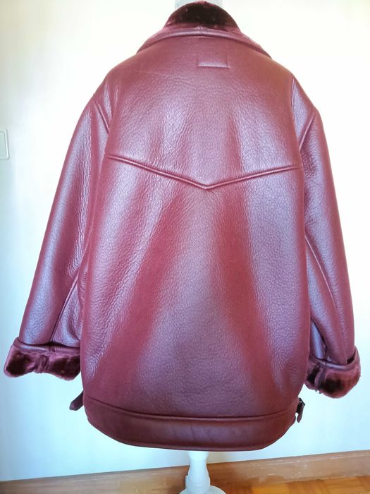 Casaco senhora Pull&Bear cor bordeaux tamanho L