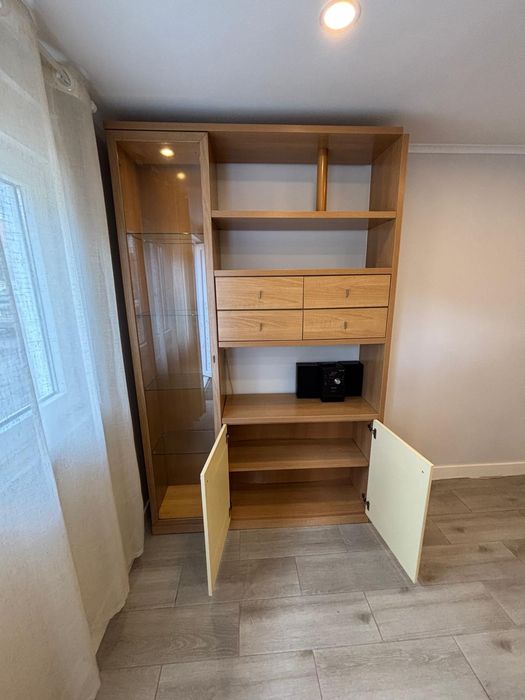 Móvel sala  carvalho claro e bege