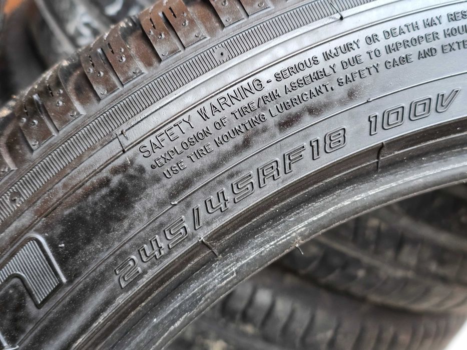 Opony Zimowe 18 cali 245/45 7mm Run Flat *JAK NOWE * FALKEN EUROWINTER