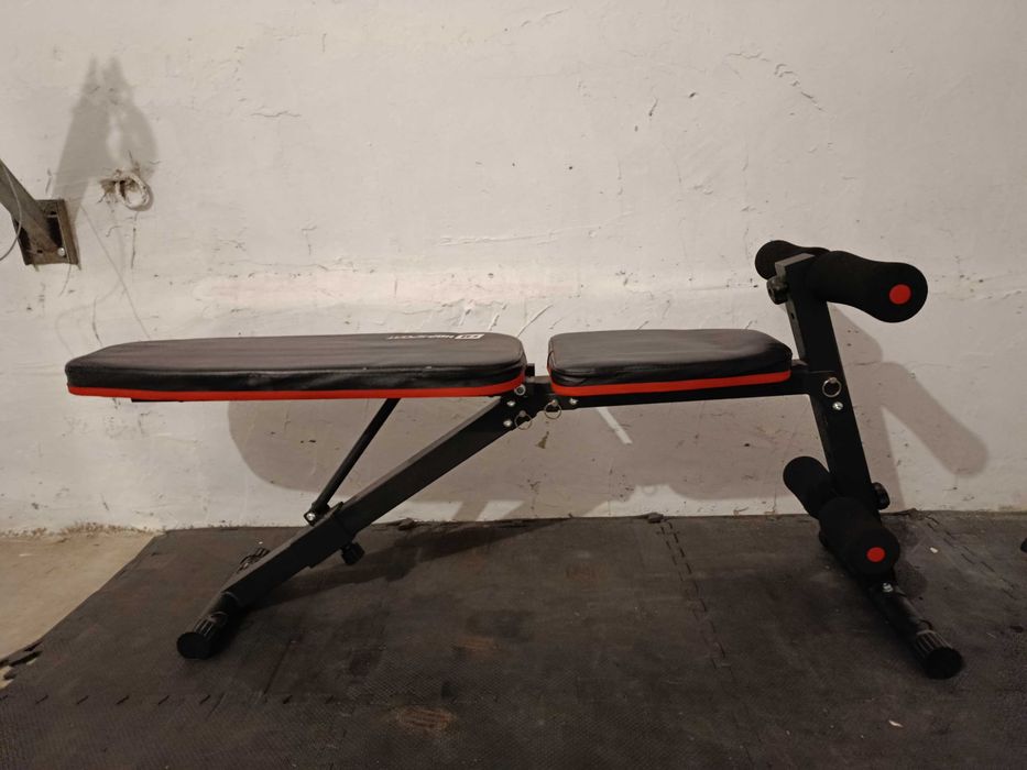 Ławka do ćwiczeń Hop-Sport HS-1030 z blokadą nóg